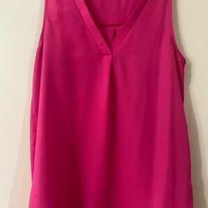Women's Sleeveless V-Neck Top - Pink